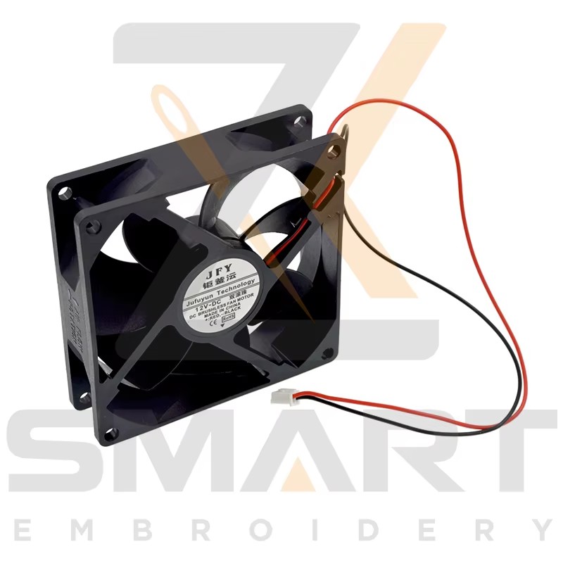 Cua txias kiv cua 90 * 90 mm 12 volt rau paj ntaub machine edh06-90 * 90-12V